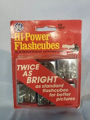 GE Vintage Flash Cubes Camera 6 Bulbs Six Pack - New Seal • $11