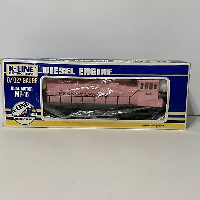 K-Line Locomotive Pennsylvania MP-15 Train Powered Dual Motor 0/027 Gauge Pink • $99.99