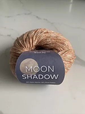 New Skein Plymouth Moon Shadow Alpaca Cotton Yarn 164yd Marl Pumpkin Moon Color • $2