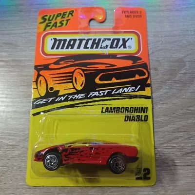 Matchbox 1/64 Diecast #22 Red Lamborghini Diablo • $4