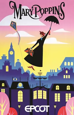 Epcot Mary Poppins Attraction Poster Print 11x17 Disney • $16.19