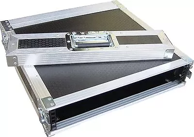 2U 2 Door 19  Rack Mount PC Amp Swan Flight Case (Hex) • £208.90