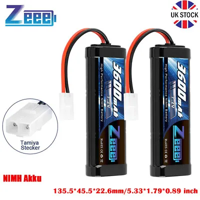 2xZeee 7.2V 3600mAh NiMH Battery Tamiya Plug For RC Car RC Truck HPI Losi Kyosho • £34.98