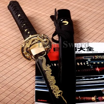 HANDMADE JAPANESE SAMURAI KATANA SWORD 9260 SPRING STEEL FULL TANG BATTLE SHARP. • $79.99