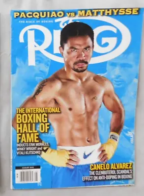$10 • Buy Manny Pacquio - August 2018 RING Boxing Magazine  EX