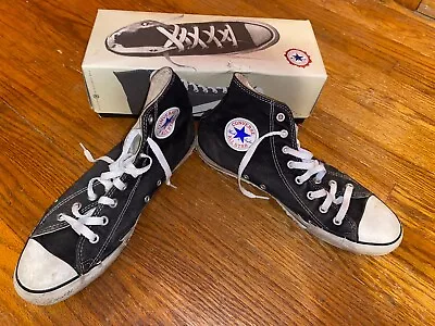 Vintage Converse All Star Chuck Taylor Hi Top Mens Size 10.5 Made In USA • $90