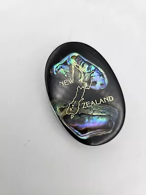 Vtg MCM Lucite Abalone New Zealand Souvenir 2.5  1960s • $13.99