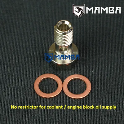 Turbo Oil Feed Engine Block Supply Banjo Bolt MHI 4G15T 1.5T Colt CZT Ralliart R • $16.50