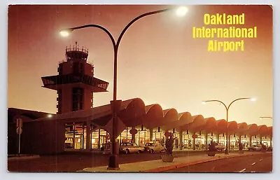 C1960s Oakland International Airport Exterior Terminal California CA Postcard • $6.75