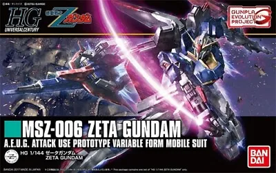 HGUC #203 MSZ-006 Zeta Gundam 1/144 Model Kit Bandai Hobby • $23