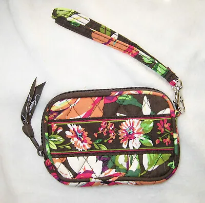 Vera Bradley New Tech Case Wristlet Flash Drive Cosmetic Flower Rose Lagoon • $14