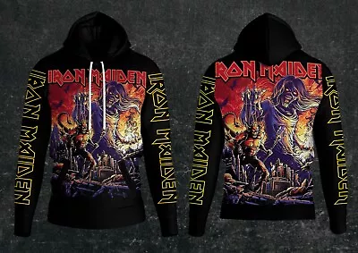 Iron Maiden Killers Hoodie Rock Band Dye Sublimation Light Weight Pullover Hoode • $26.99