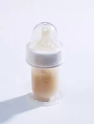 Micro Preemie Fake Formula Bottle W/Preemie No Hole Nipple For Reborn/Silicone! • $6.99