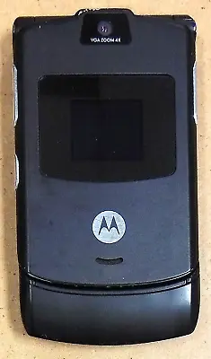 Motorola RAZR V3 - Black And Silver ( AT&T / Cingular ) Cellular Flip Phone • $42.49