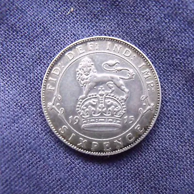 £9.99 • Buy 1915 Sixpence King George V Silver