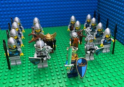 Lego CASTLE CROWN KNIGHT ARMY QTY 17 MINIFIGURES Minifigs Knights NEW • $275.49