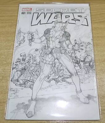 Secret Wars #1 Forbidden Planet Black & White Variant (2015) Marvel Comics • £7.99