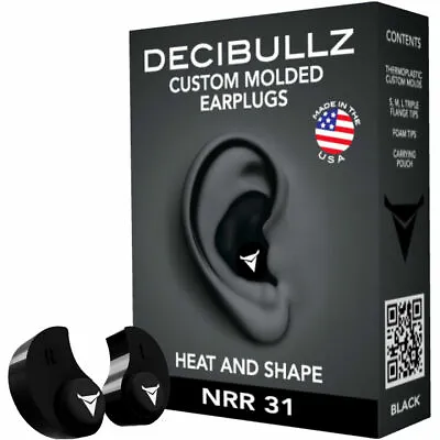 Decibullz Custom Molded Earplugs All Colors! Expirience How Quiet Life Can Be! • $25.99