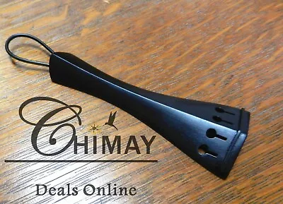 High Quality Natural Ebony 4/4 Violin Tailpiece +Tail Gut US Seller • $9.95