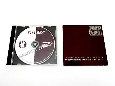 Jerry Garcia Pure Jerry Theatre 1839 Sample Tracks Bonus Disc CD Grateful Dead • $139.99