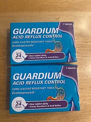 Guardium Acid Reflux Control ** 2 X 7=14 Tablets* Heartburn & Acid Reflux* • £8.95