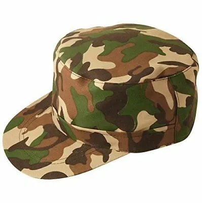  Army Camouflage Camo Soldier Hen Night Party Fancy Dress Hat Cap • £3.49