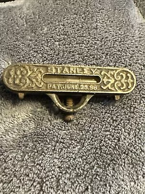 Ornate Metal Stanley Pocket Line String Bubble Level Antique Vintage Tool • $25