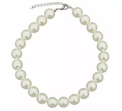 £9.99 • Buy FRANK N FURTER 18mm LARGE PEARL NECKLACE ROCKY HORROR 