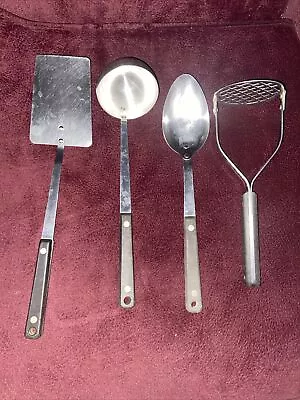 Lot Of 4 Vintage Ekco Flint Arrowhead Kitchen Utensils Stainless Steel Made USA • $49.95