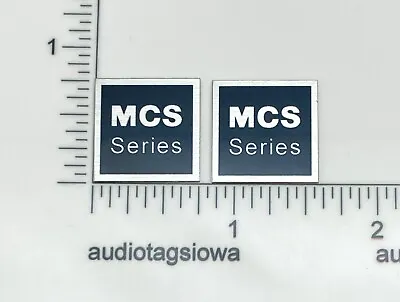 MCS Series Speaker Badge Logo Emblem Pair Custom Made Aluminum • $9.95