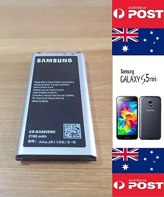 Samsung S5 Mini Original Battery EB-BG800BBE 2100mAh Good Quality - Local Seller • $20