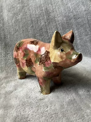 £17 • Buy Park Rose Bridlington England Pottery Pig Floral 4  Animal Ornament Figurine
