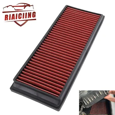For Golf Passat GTI Igh Flow Air Filter Panel Washable Reusable Replacemet Red • $21.99