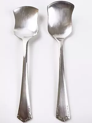 Vintage 2 EPNS Sheffield Silver Plate Sugar Spoons Made In England B4 • $10