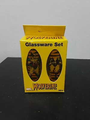 ~NEW~ Wolverine Glassware 2 Shot-glass Set Barware Drinkware Marvel Neca • $24.99