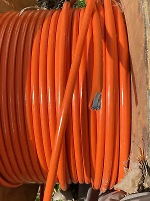 3/8 To 1/2 Inch 7 X 19 Orange PVC Coated Galvanized Wire Rope PER FOOT • $1.99