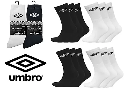 3-12 Pairs Men's Cotton Rich UMBRO Ankle Socks / Trainer Socks GENUINE Sports • £4.99