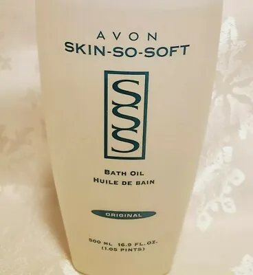 Vintage Rare Original Formula Avon Skin So Soft Bath Oil 16.9 Oz Not 16oz SEALED • $29.99