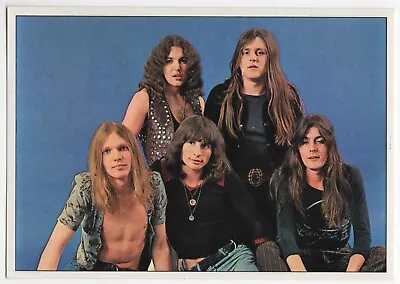 UFO Band Card Panini Pop Stars Sticker 1975 Mini-Poster Vintage Heavy Metal #64 • $47.50