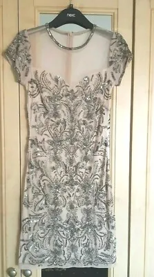 BNWOT Miss Selfridge Nude Jewel/Embellished Dress..Size 10 • £40