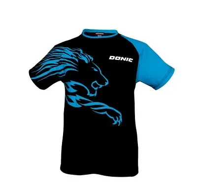 Donic T-Shirt Lion Black/Blue • £19.99