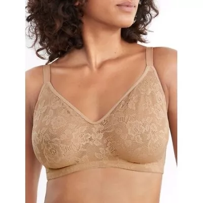 TC Fine Intimates NATURAL Shape Of U Seamless Sheer Lace Bra US 34D UK 34D • $37.70