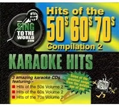 Sing To The World Karaoke - Hits Of The 50s 60s & 70s Volume 2 (3 CD+G Set) • £14