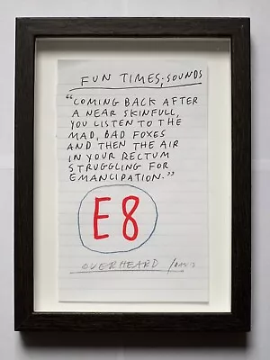 E8  Original Drawing By Paul Davis Framed  • £50