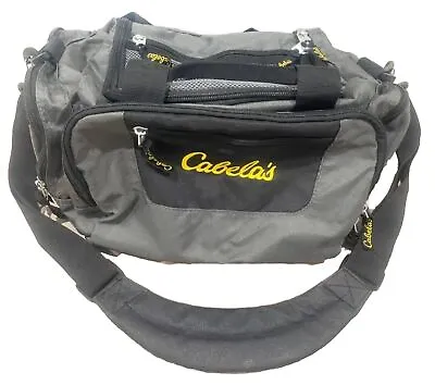 Cabela's Catch-All Gear Duffle Bag Gray Hiking Carry-On Tackle Fishing Organizer • $18.99