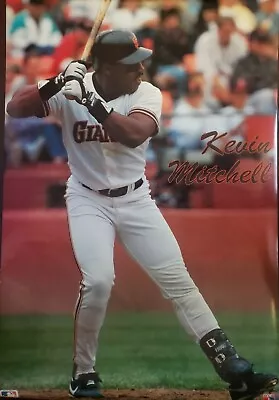 VINTAGE POSTER~Kevin Mitchell 1989 San Francisco Giants 23x35  Original MLB~RARE • $20.68