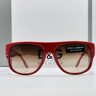 Dolce Gabbana Sunglasses Men's Women's Oval Red Model DG 6061 New • £118.28
