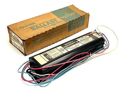 General Electric 8G1078W Maxi-Miser Rapid Start Ballast For F40W12/RS-430MA • $39.99