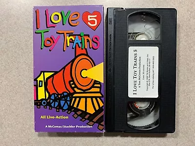 I Love Toy Trains Part 5 (VHS 2002) McComas Stachler Production TM Books Video • $5.99