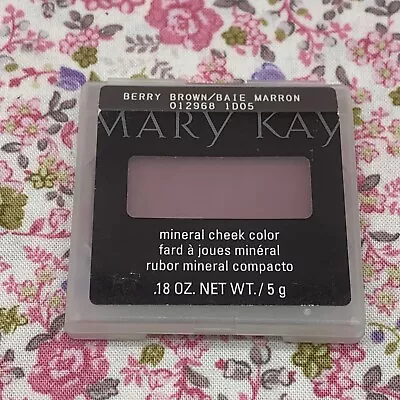 MARY KAY Mineral Cheek Color BERRY BROWN Rare. Mineral Blush! • $10.99